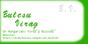 bulcsu virag business card